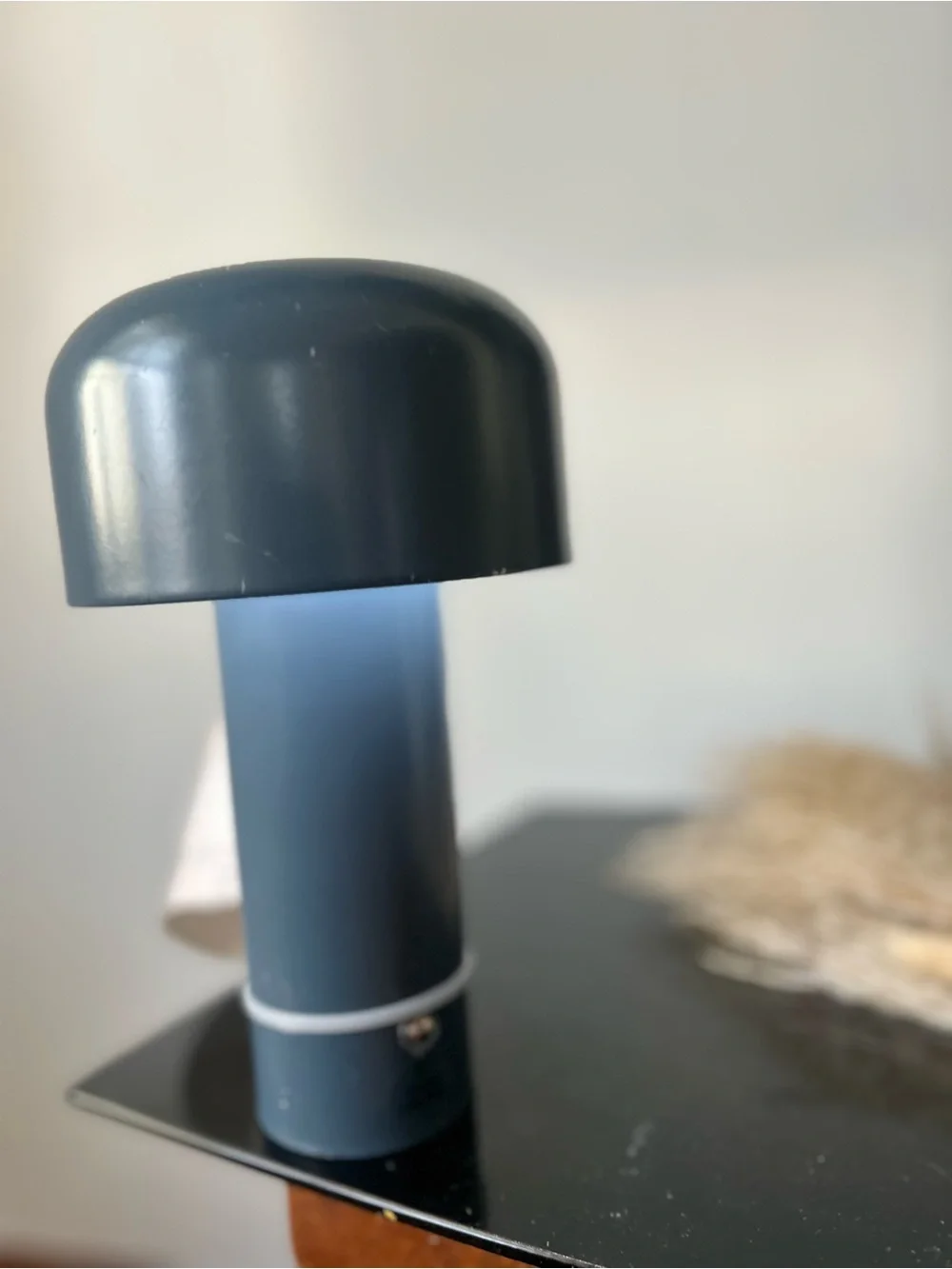 Modern Gray Touch-Control Table Lamp